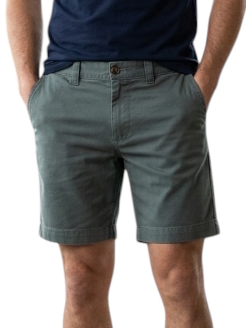 J.Crew  Men’s Size 29 High Rise Flex  Chino Shorts Olive Green 99 % Cotton